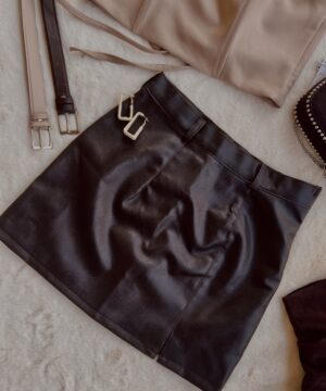 دامن کوتاه چرم