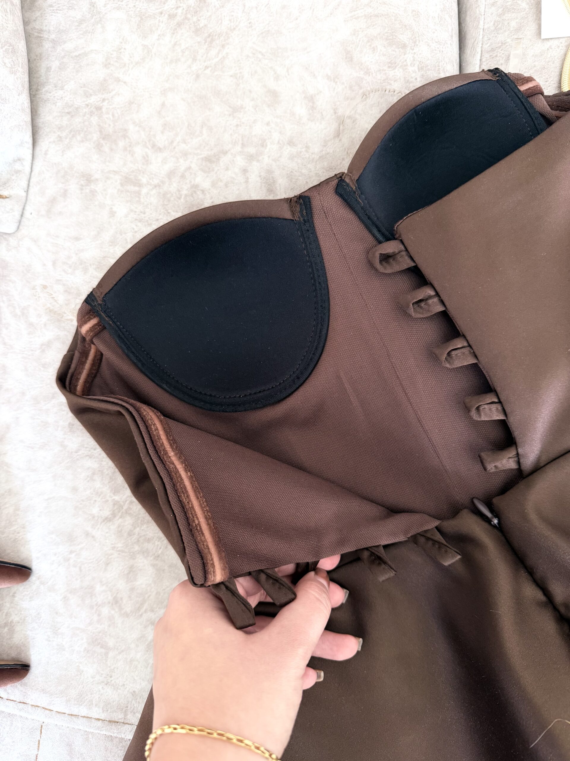 پیراهن مجلسی کوتاه ساتن